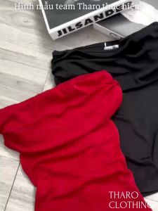 Áo Nhún Trễ Vai Tay Ngắn Dáng Dài - Tharo Clothing [AO00176]