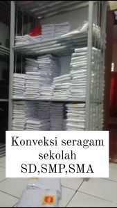 Rok SMP Biru Panjang Rempel Sekolah SMP/SMA Seragam Seakolah Terbaik Kain High Twist