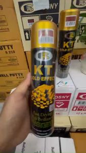 Sơn xịt mạ vàng KT Gold Bosny (No.180) đồng gốc. Nhập khẩu Thái Lan