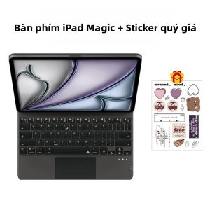 Bao Da Bàn Phím Bluetooth Có Đèn Nền Thông Minh Tích Hợp Giá Đỡ Cho iPad Thế Hệ Thứ 10 iPad 11 2025 iPad Air 4 5 6 iPad Pro 11/12.9 iPad Air 11/13 - Bàn Phím Thông Minh Từ Tính Có Giá Đỡ