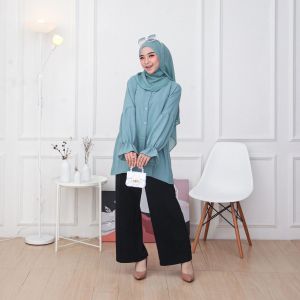 Baju Atasan Wanita Cringkel Airflow & Kemeja Full Kancing Busui