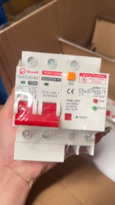 RCBO 1P MCB 10/16/20/25/32/40/50/63A 230V 50/60 HZ Residual Current Circuit Breaker with Overcurrent Protection