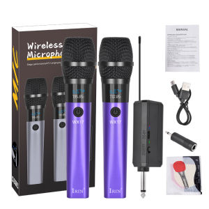 IRIN | IRIN UHF Wireless Microphone System WX17 Professional Handheld Dynamic Mics For Stage Karaoke Live Streaming Outdoor Events