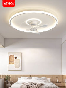 Sleek Modern Ceiling Fan Light Nordic Style Restaurant Variable Frequency Fan Light