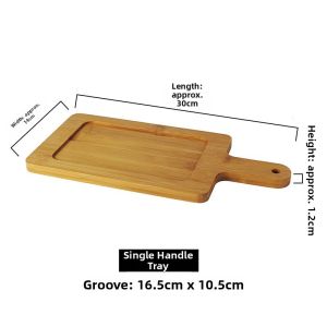 Double Ear Baking Tray Ceramic Dish with Tray Microwave Oven Baking Rice Bowl Home Breakfast Plate Simple Rectangular Shape