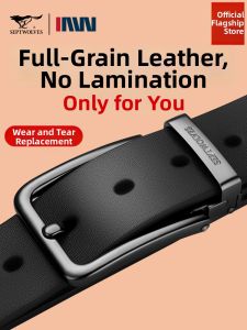 SEPTWOLVES | Genuine Leather Mens Belt Needle Buckle