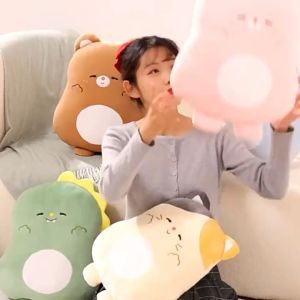 Cloud Cat Dino Bear Goose Rabbit Lion Pillow Bolster Soft Stuffed Plush Toy Patung Peluk Arnab Kucing Beruang Singa Comel