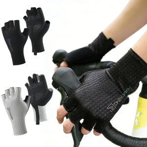Half Finger Cycling Gloves Summer Breathable Shock Absorbing Non-Slip for Men Women Road Bike Riding Outdoor Sports Fitness Gear