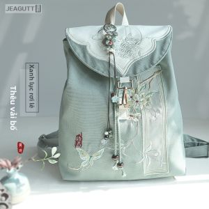 jeagutt | Balo Laptop Phong Cách Trung Quốc Thêu Vintage 15 inch