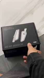 Spion persegi circuit motif carbon chrome model H2C Riz full cnc aluminium universal sepion sircuit