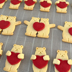 Wedding Favour 3D Press Style Baking Tools Cartoon Bear Rabbit Heart Shaped Cookie Moulds PLA Material Kitchen Cooking Utensils