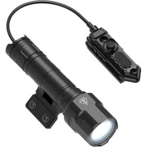 SMR119 1200 Lumen Flashlight Matte Black Aluminum LED Light with Mlok System Remote Pressure Switch for Picatinny Rail