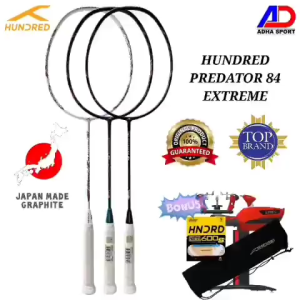 Raket Badminton Hundred PREDATOR 84 Extreme 38 Lbs Original Raket Bulutangkis