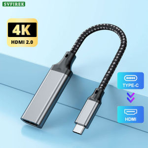Type-c To HDMI Cable 4K 30Hz USB C to HDTV Monitor Projector Display Adapter For PC mobile phone Tablet Switch
