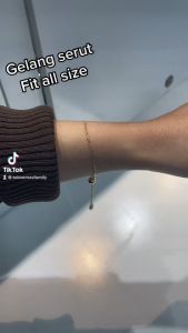Gelang Emas Kadar 375 (8K) & 420 (9K) Model Serut 1 - 5 gram an