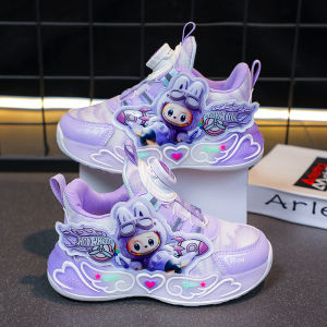 Soft Bottom Sports Shoes for Girls Baby Princess Casual Comfortable Autumn Winter Kids Shoes Low Cut Mesh Anti-Slip Rubber Sole