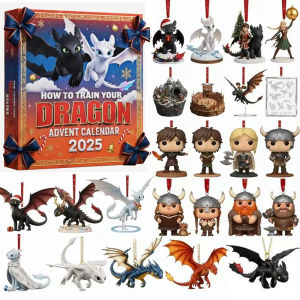 HOT How to Train Your Dragon  Advent Calendar Christmas Decorative Gifts 2026 New Year 24 Days Countdown Surprise Blind Box