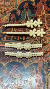 กิ๊บเหน็บผม ลายดอกไม้ กิ๊บมุกเกาหลี