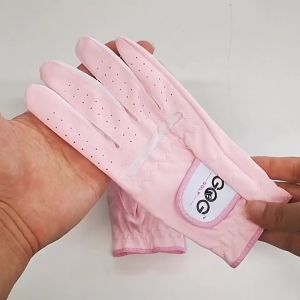 1 Đôi Găng Tay Golf Nữ Màu Hồng Gói Micro Sợi Mềm Thoáng Khí Chống Trơn Trượt Tay Trái & Tay Phải Găng Tay Thể Thao Dành Cho Chơi Golf