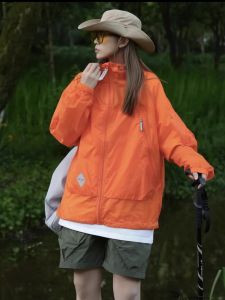 Womens Sunscreen Hooded Jacket for Outdoor Summer Travel