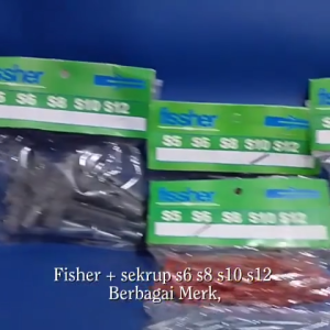 Pisher Viser + Sekrup  S06 S08 S10 S12 Berbagai Merk