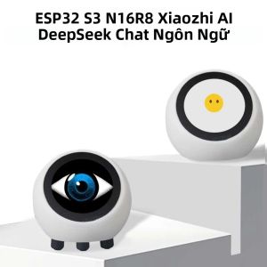 Robot Trò Chuyện Bằng Giọng Nói AI DeepSeek XiaoZhi Với Màn Hình LCD Trợ Lý Thông Minh Vật Trang Trí Bàn Làm Việc Đồ Trang Trí Nhà Cửa Đồng Hồ Điện Tử.