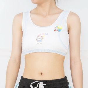 เสื้อซับในเสื้อกล้ามเด็กไม่มีฟองน้ำ ผ้าคอตตอนแท้ ใส่สบาย ระบายอากาศได้ดี มีทั้งแบบสวมและแบบตะขอหลัง