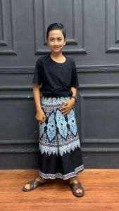 SARUNG BATIK PRINT JUNIOR TERBARU MOTIF CAKRA SARUNG ANAK KATUN HALUS