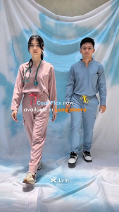 [ Lvin ]  COOL FLEX SCRUB - Baju OKA Shanghai Lengan Panjang/ Baju Jaga / Set Baju Celana Jaga Oka / Dokter Lengan Pendek / Baju OK / Baju Scrub