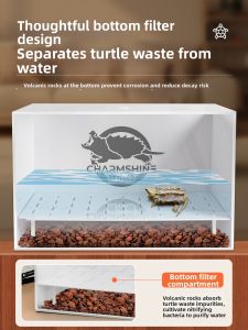 CHONGXIAOSHUAI | Turtle Special Breeding Tank Small Escape-Prevention Isolation Bottom Filter Set