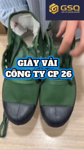 Giày Vải Cao Cổ CTy 26 Đế Cao Su Đúc Nguyên Khối Dùng Đi Rừng Đi Rẫy Dã Ngoại Leo Núi