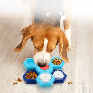 Amazons New Puzzle Pet Toy Multi layer Rotating Wheel Slow Food Plate Training Dog Foraging Toy