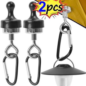 2ชิ้น ตะขอแม่เหล็กกลางแจ้ง D, รูปตัวและคาราบิเนอร์แม่เหล็กรูปโลกสำหรับงานหนักเต็นท์อุปกรณ์สแน็ปแบบหมุนได้
