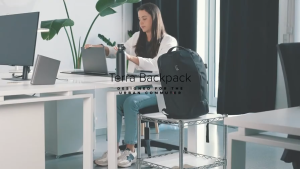 Targus TBB649GL 15"-16” Terra EcoSmart Backpack - Black / Grey TBB649