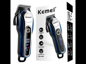 HIENA&kemei Professional hair clipper Set Electric Rechargeable Barber Transparent LED Digital Display Cutter Machine For Mens Hair Trimmer Household Salon