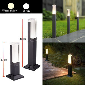 หลอดไฟ LED IP65ดวงกันน้ำกลางแจ้งสำหรับสนามหญ้าไฟสนามภูมิทัศน์ทางเดินในสวนเสาอะลูมิเนียมสไตล์ใหม่