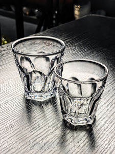 Thickened Tempered Glass Beer And White Wine Glasses Two Oz Eight Corner High Value for Money Nordic Style Beverage Accessories