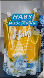 [Nội địa Thái Lan] Nước Xả Vải HABY Túi 2L Đậm Đặc Gấp 20 lần