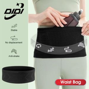 DIDI Sports Waist Bag Anti Slip Sport Running Belt Breathable Invisible Waist Bag Running Cycling Fanny Pack Belt for Men Women