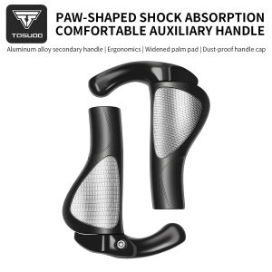 TOSUOD Bike Handlebar Grips Ergonomic Design Bionic Gecko Palm Texture Non-Slip Shock-Absorbing Bicycle Handlebar Grips