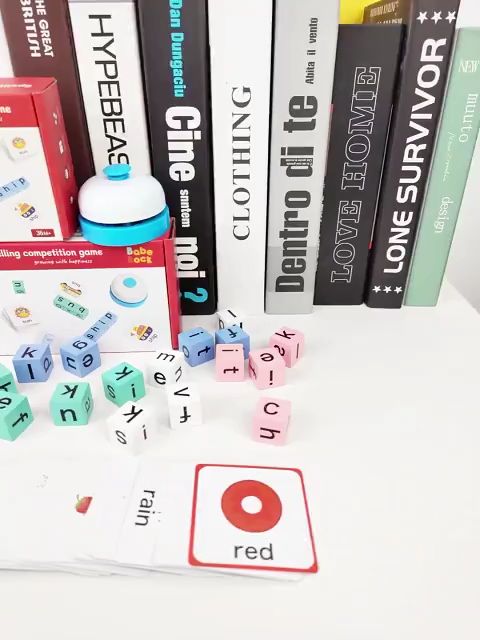 40pcs Card Spelling of Words Learn English Early Education Puzzle Teaching Aids Parent Child Game Building Blocks Toys