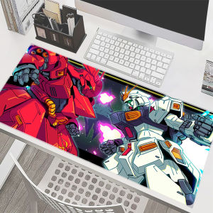 Bandai | 90x40cm Mouse Pad M-mechanical Warrior G-gundam Office Desk Mats XXL Gaming Accessories Edge White MousePads Laptop Keyboard Mat
