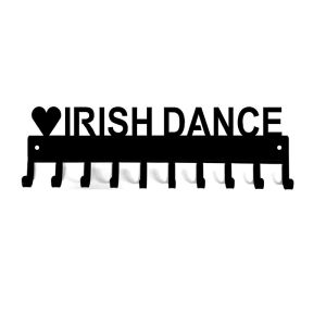 HELLOYOUNG Modern Irish Dance Medal Hangers - 14.5 Inches with 10 Hooks Metal Wall HookLiving Room/Home Decoration