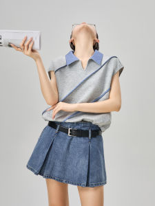 GULILI | Color Blocked Sleeveless Collar Set Dress for Summer