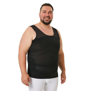 Mens Body Shaper Chest Slim Tank Top Hide Gynecomastia Compression Shirt For Men Slimming Undershirt Shapewear
