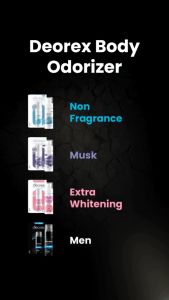 DEOREX BODY ODORIZER SPRAY 60ML || DEODORANT || PENGHILANG BAU KETIAK & BAU KAKI