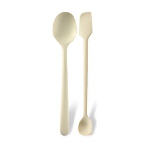 2/8Pcs Silicone Jam Spoon Ladle Soup Spoon Ramen Noodles Tablespoons Scoop Rice Salad Stirring Spoons Kitchen Teaspoons