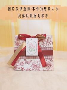 New Goddess Day Handbag Red Vintage Floral High-End Marriage Birthday Gift Packaging Bag Large Size Gift Bag Eco-Friendly