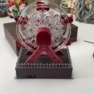 Xmas Santa Claus Spinning Light Up Ferris Wheel Octavo 2025 New Year Christmas Gift Christmas Home Party Decoration Ornament