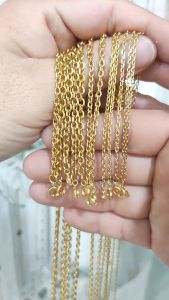 Dây chuyền titan mắt xích cắt cạnh lấp lánh 1.8 mm 2.3 mm 2.8 mm 3.6 mm dùng cho Nam Nữ không đen gỉ hjhjshoptrangsuc